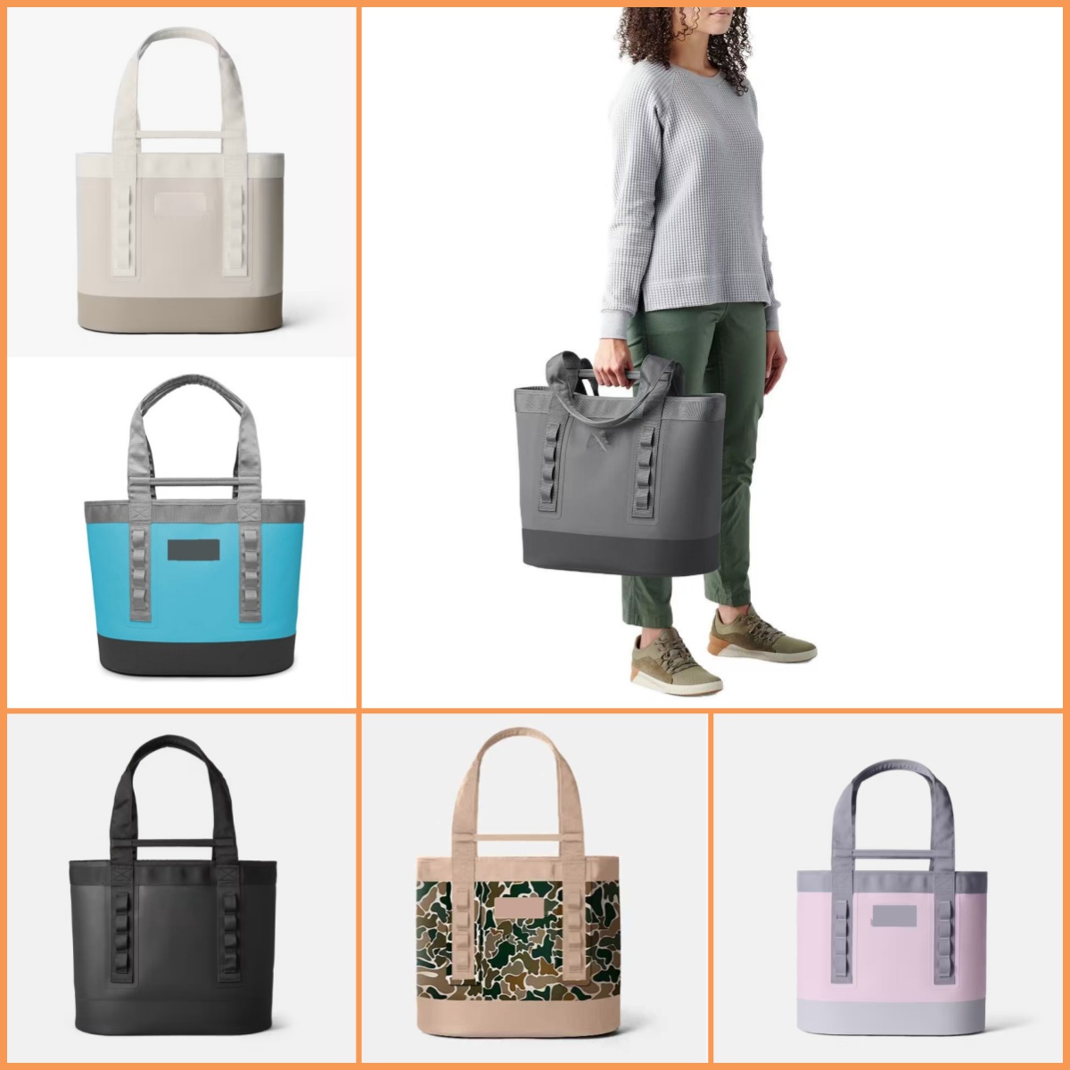 Large Oxford Capacity Double-layer Waterproof Wear-Resistant Outdoor Food Storage Bag Camping Refrigerated Thermal Insulation Bag