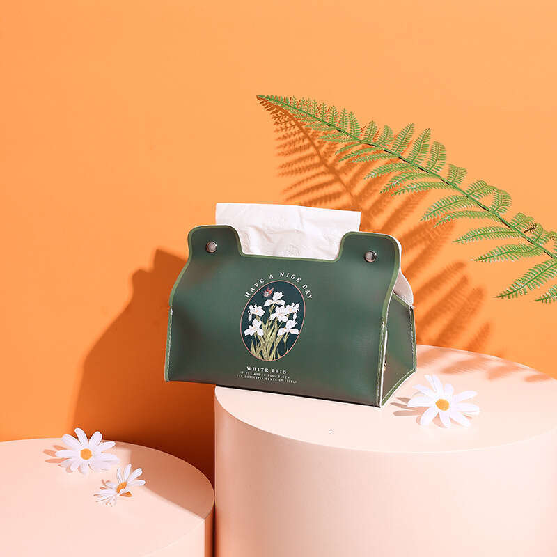 European Style For Home Living Room Dining Coffee Table Car Leather Creative Light Luxury Tissue Storage Box