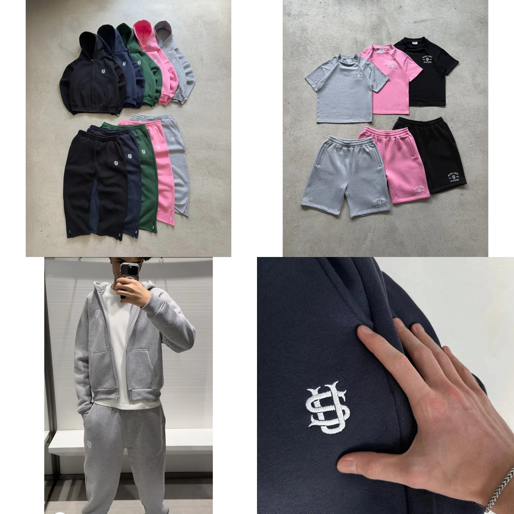 Men's designer AVNT.GRD Hoodies Embroidery Casual Loose running pantalon Y2K jacket men Harajuku Retro Street Wear Solid Color Sweatpants Women SUVENE tracksuit 65