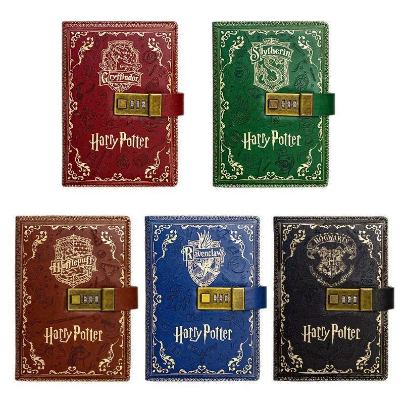 Bestseller Harry Potter Merchandise Four Houses Password Notebook Color Pages A5 Notepad Children's Student Cartoon Diary ddmySat
