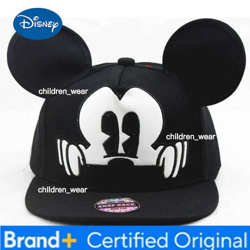 Disney 2025 New Children's Mickey Mouse Cartoon Lovely Baseball Cap For Kids Girls Boys Snapback Hat H260107 H260107