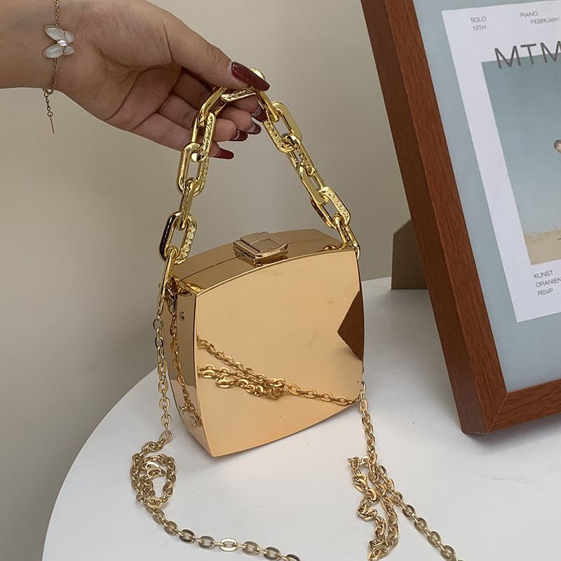 Free shipping designer Hot-Selling Acrylic Box Small Bag for Women Shiny Chain Bag Crossbody Bag Fashion Lipstick Bag