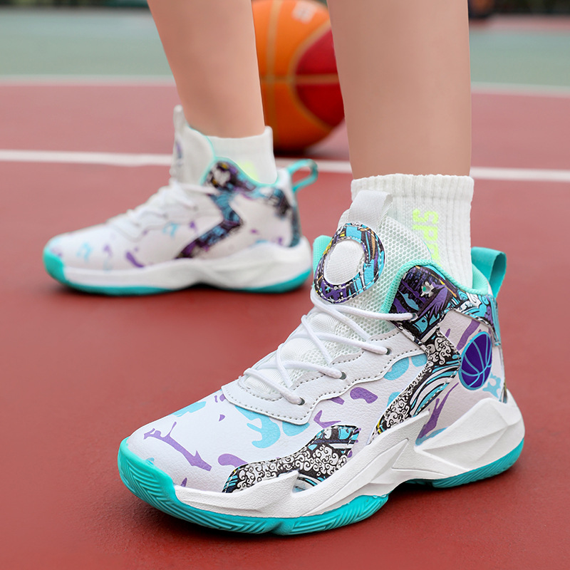 kids designer sneakers hightop unisex basketball shoes men women cushioning sneakers portable breathable noslip outdoor sports shoes