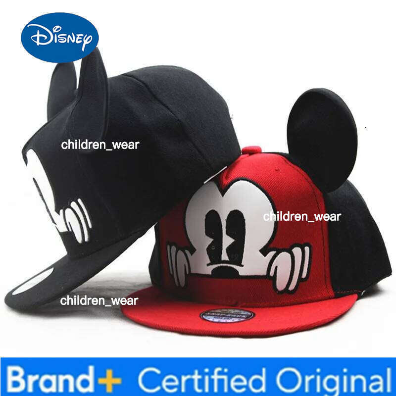 Disney 2025 New Children's Mickey Mouse Cartoon Lovely Baseball Cap For Kids Girls Boys Snapback Hat H260107 H260107