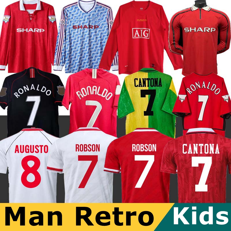 Soccer jersey final Retro 2002 football Giggs SCHOLES CANTONA Solskjaer KEANE 04 06 07 08 09 98 99 90 92 94 96 86 88 NISTELROOY KEANE ROBSON Rooney Solskjaerv 999