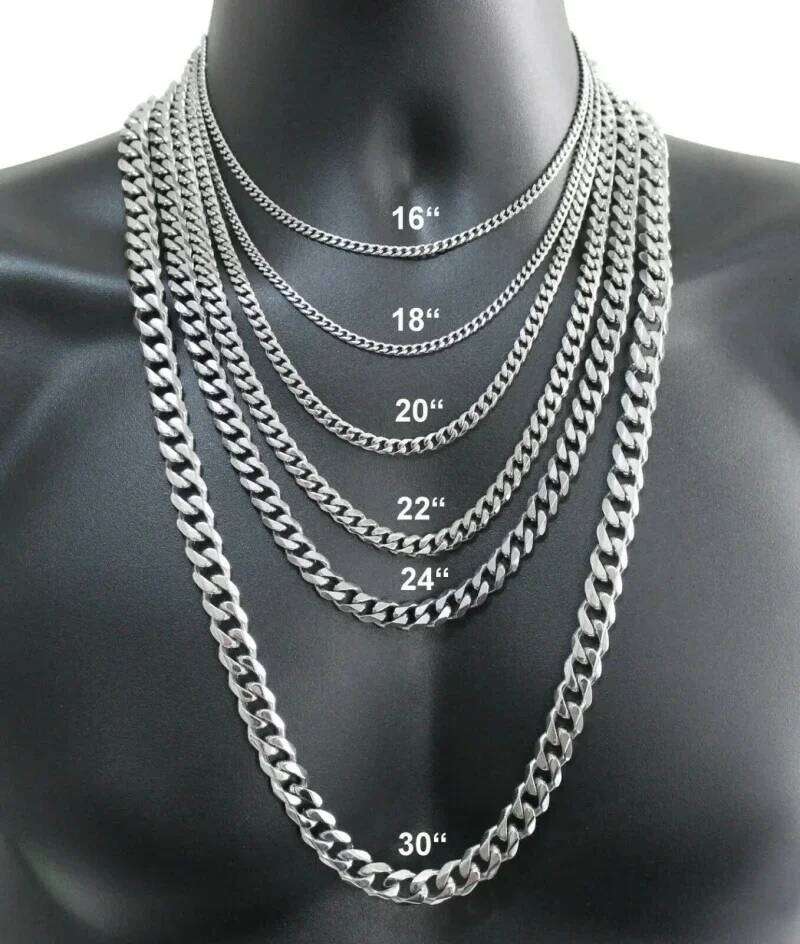Men's 925 Sterling Silver 2/4/6/8/10/12MM 40-75cm Face Chain Necklace Lobster Clasp Men And Women Engagement Jewelry