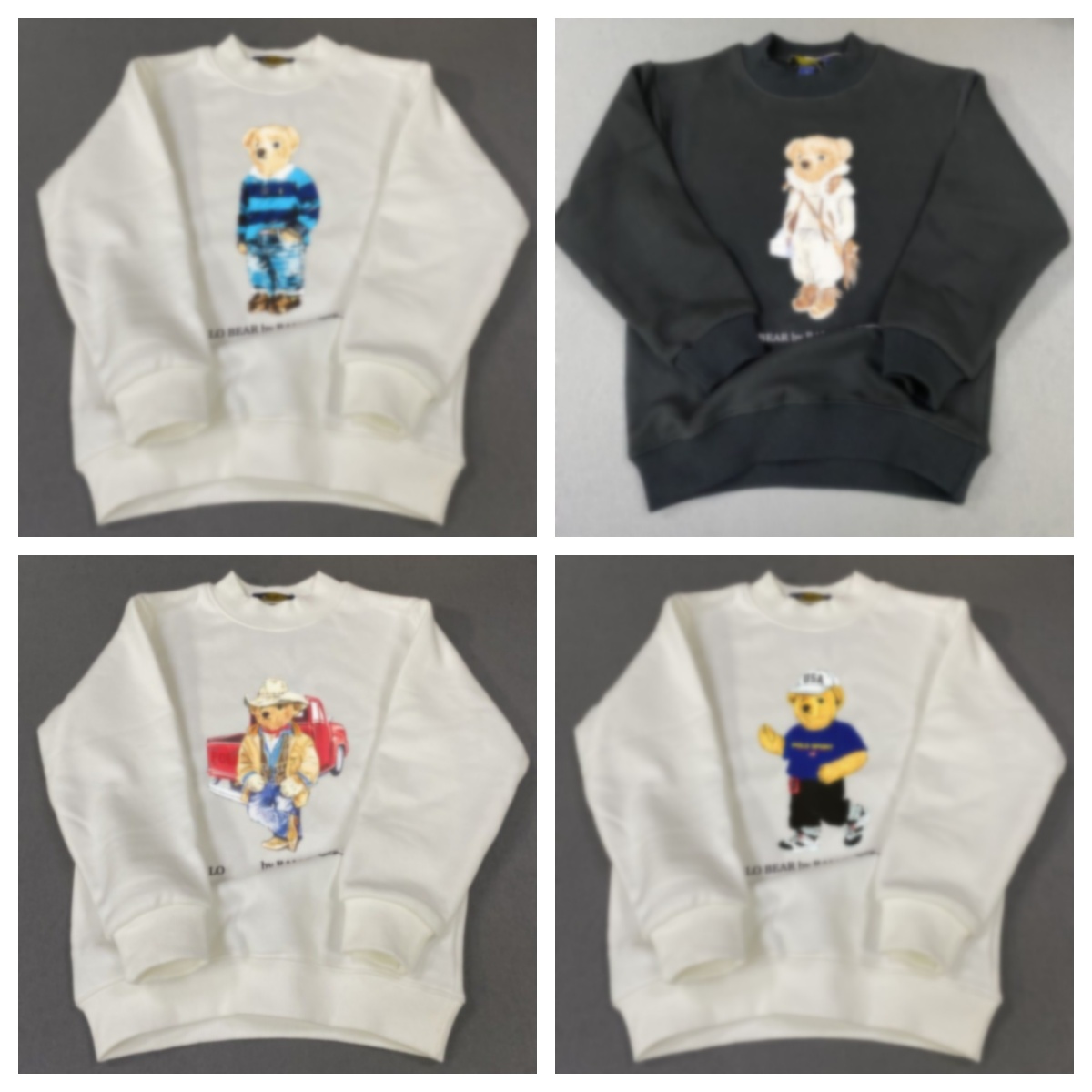 kid sweater kids designer clothes baby sweaters girl boy sweatershirts pullover fasion 100% cotton letter bear pattern Warm comfortable school uniform Gift Outdoor