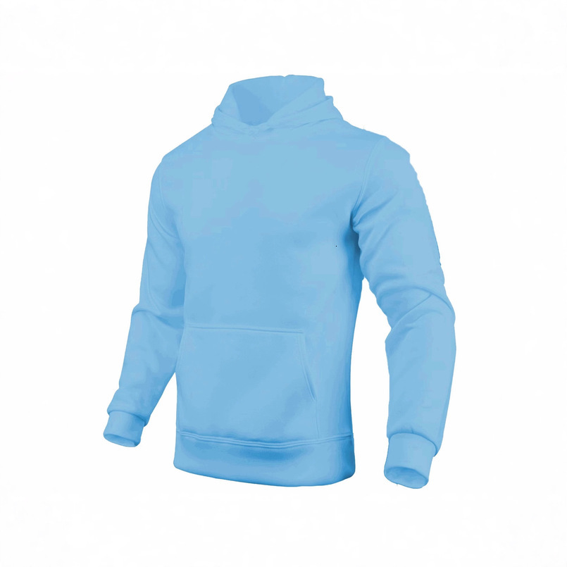 Men Women European and American Style Fleece Solid Color Hoodie Men's Sweatshirt Hooded Pullover Sports Casual Long Sleeve Cross-border