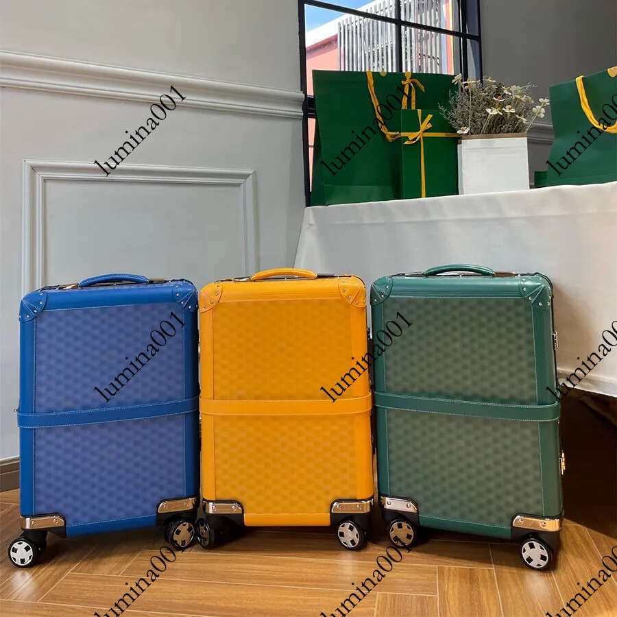Designer Luggage Suitcase Genuine Leather 20 inches Suitcases with wheels Luxury Boxes Trolley Travel Bag Unisex Boarding Case Password Box Cabin