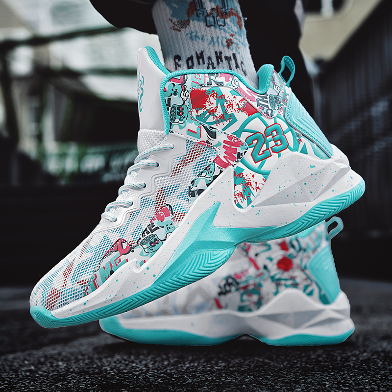 kids basketball shoes Boy and teenager Designer sneaker shoes sports sound sneakers student sports training shoes boy trendy shoes