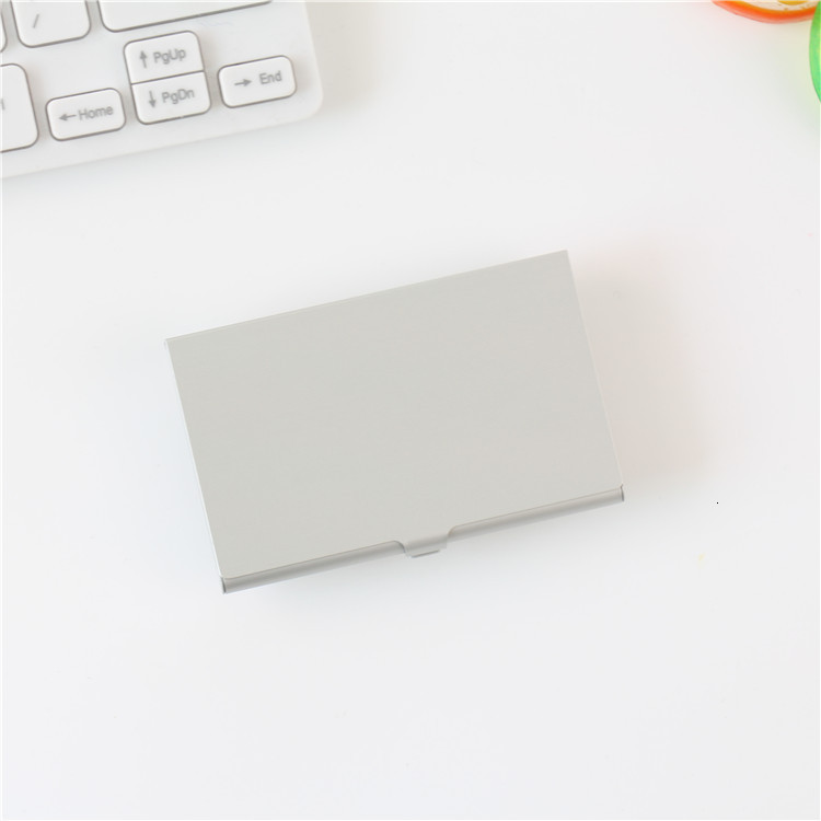 Business card holder Mens business creativity mens and womens personality metal business card case printed and engraved business card holder gift 2207