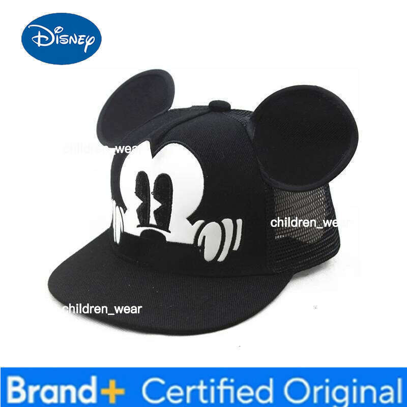 Disney 2025 New Children's Mickey Mouse Cartoon Lovely Baseball Cap For Kids Girls Boys Snapback Hat H260107 H260107