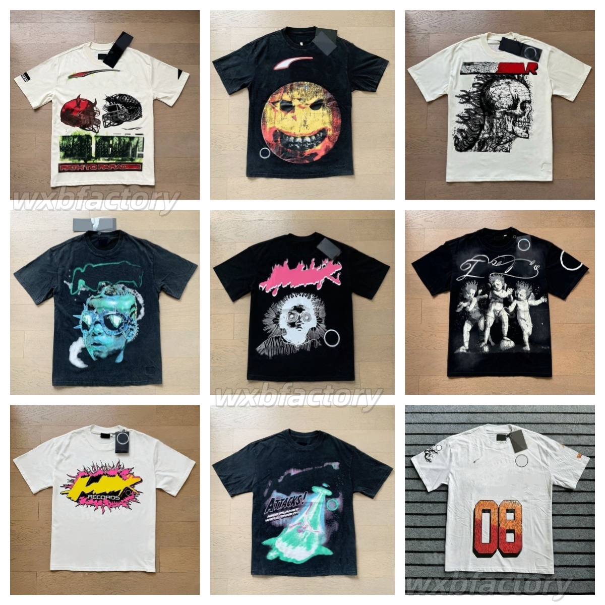High quality designer graphic shirt Mens short sleeve designer with NFC scan new womens wash street loose round neck casuas High Streets Trendl mens shirts 2025
