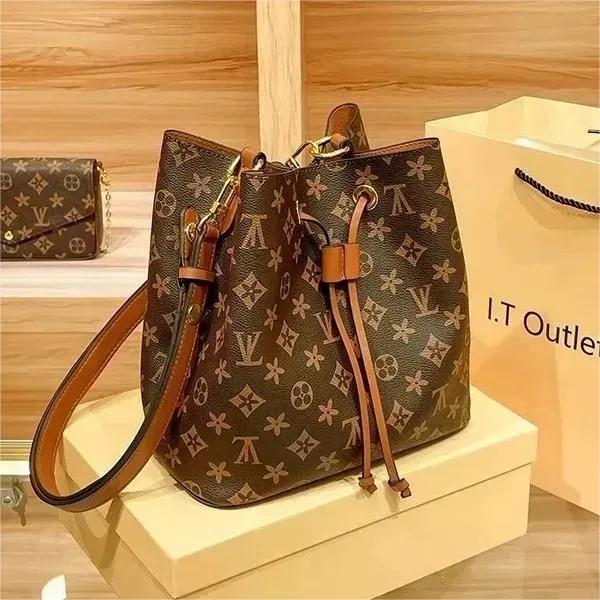 Designer Vintage Women Bucket bags louisities Tote Bag Flower Wallet Leather Chain Crossbody Shoulder Bag Handbag Purse Luxury viitton backpack vittonn vuittion