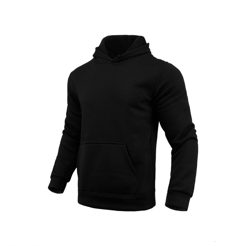 Men Women European and American Style Fleece Solid Color Hoodie Men's Sweatshirt Hooded Pullover Sports Casual Long Sleeve Cross-border