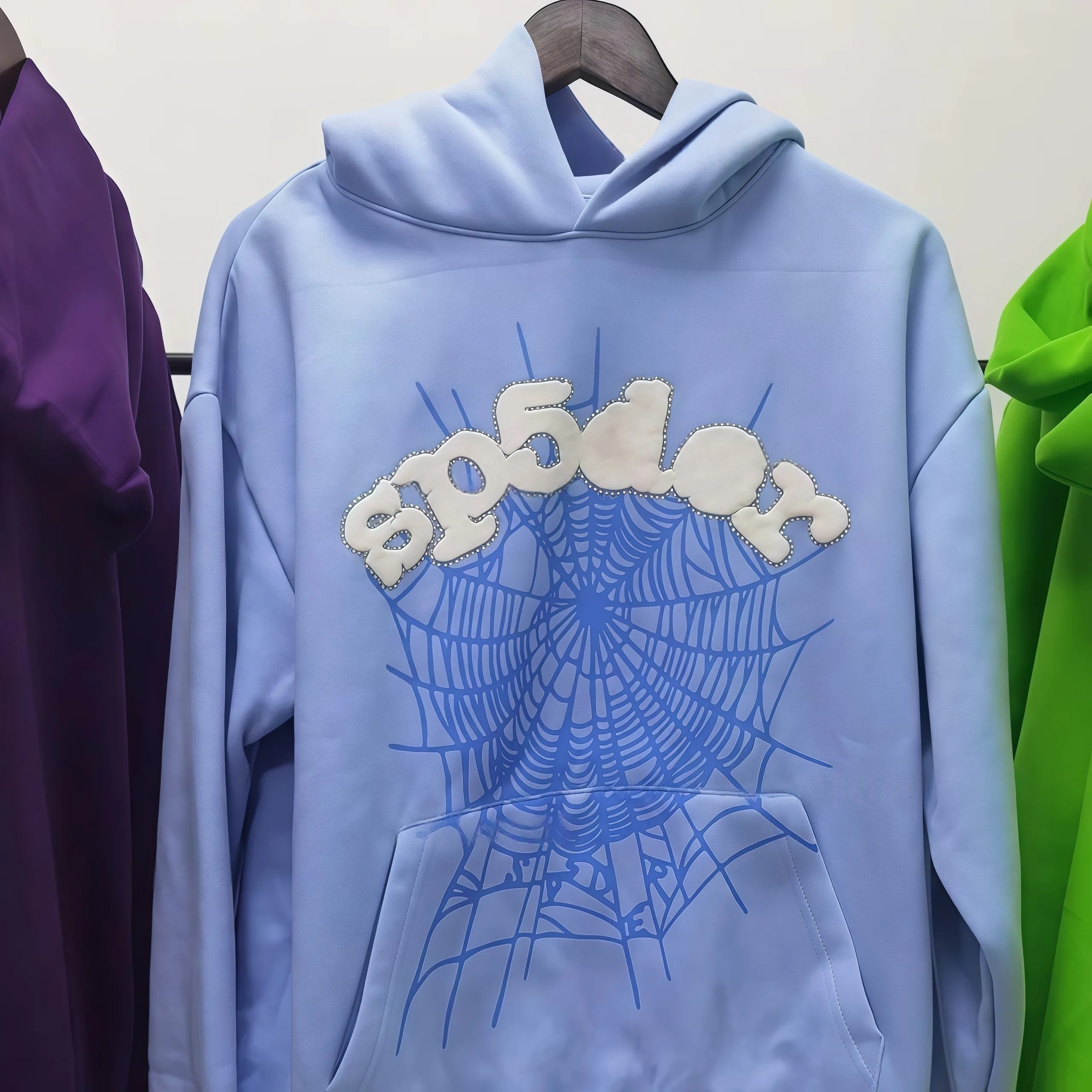 Spider Hoddie Mens Hip Hop Streetwear Man Womens Designers Spyder Hoodie Hoodys Street Pullover Sweatshirt sp5derhoodies High Quality Hoody Spider Hoodie Pant 9C6