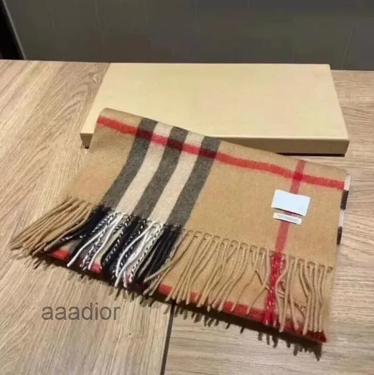 HOT Wool Scarfs Winter Spring 100 Cashmere Scarf fashion Men Women Designer Classic big Letter pattern Pashmina shawl Scarves New Burberrys Burberry2 Gift Fashion