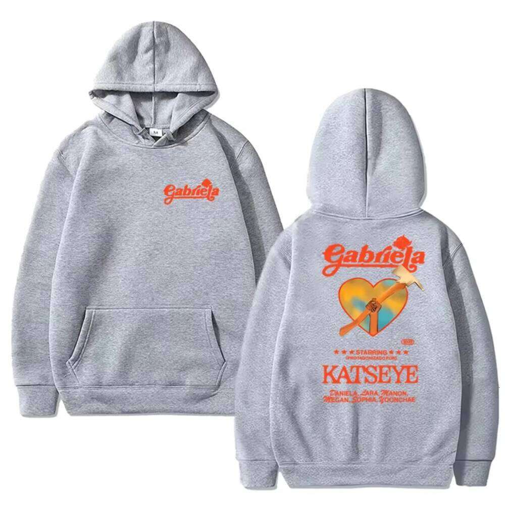 Music Group KATSEYE Gabriela Song Double Sided printed Hoodies New male Trend pullovers Men women Fleece Long sleeve Sweatshirts XJ260107 - view 5