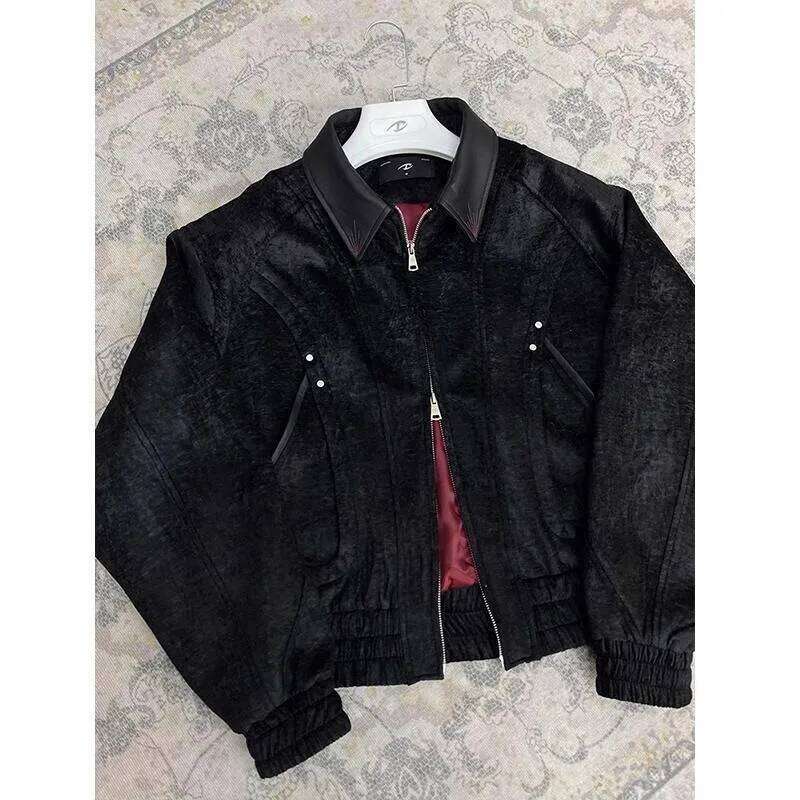 Y2K Harajuku New Fashion High Quality Stitching Casual Jacket Men Streetwear Hip Hop College Popular Couple Baseball Coats