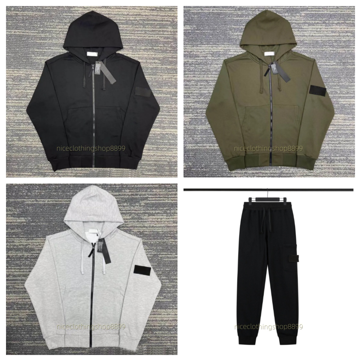 Designer Tracksuit men's Jumper Embroidered Compass Badge Sweatshirts StonelyHoodie Pullover Stones Joggers Cargo Pants Jacket Sweater Mens Women Tops Shorts