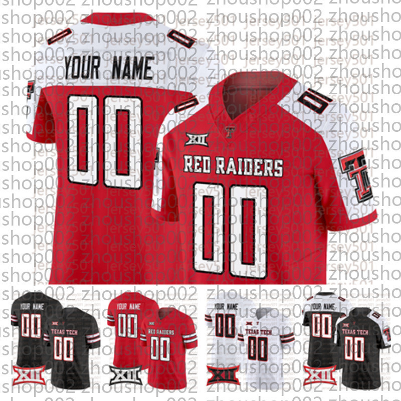 2025 Custom TTU Football Jersey Custom Men Women Youth 5 Crabtree 2 Morton 3 Kelly 5 Mahomes Ii New Jerseys