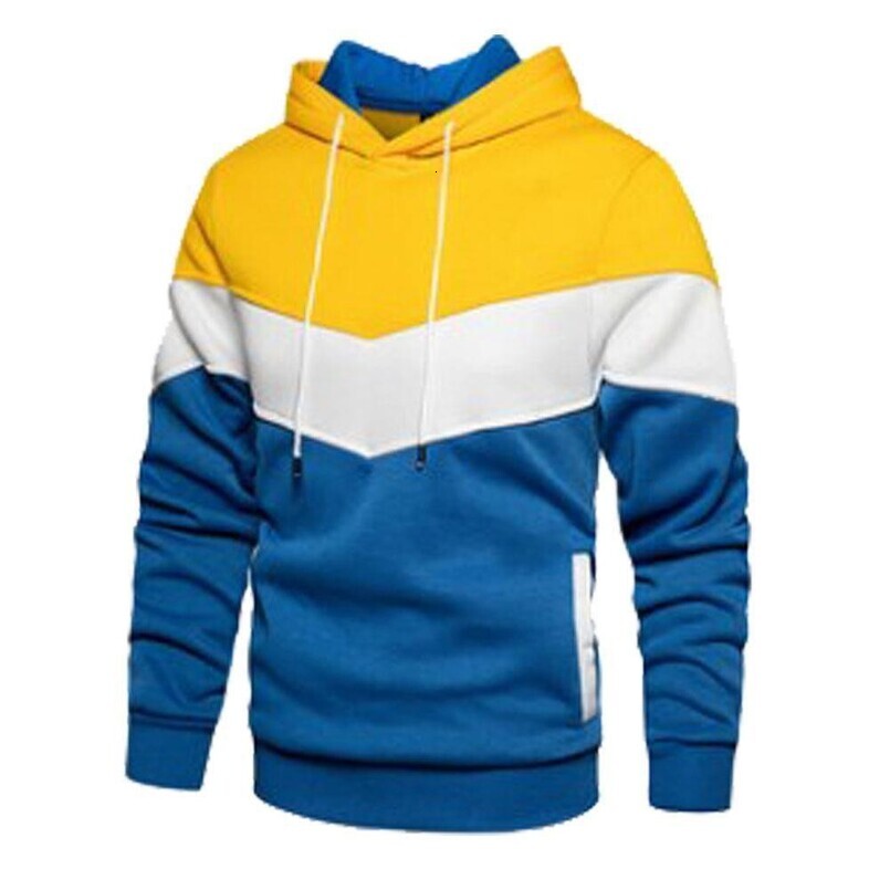 European and American Cross-Border New Fleece Patchwork Hoodie Autumn Winter Sports Sweatshirt Casual Jacket Trendy