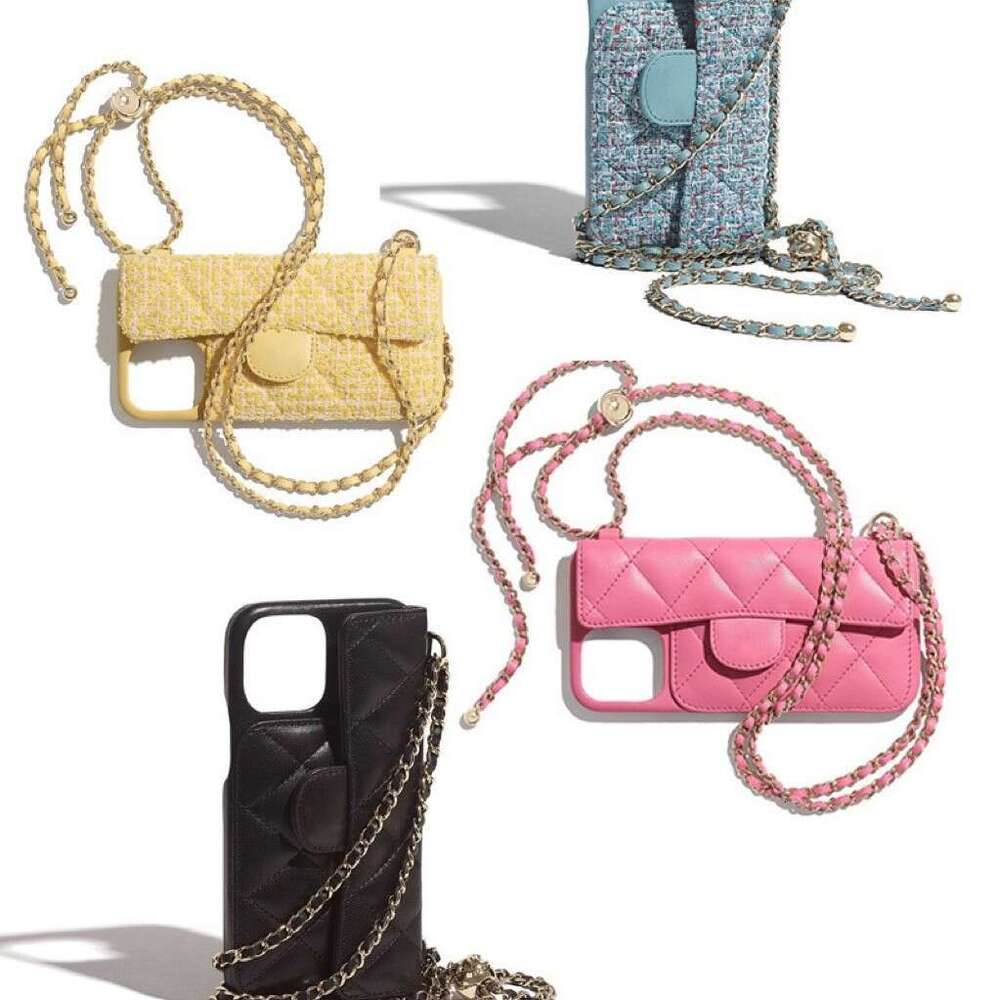 Quilted Card Holder Compatible With Apple 17 Pro Max Phone Case Iphone 16 Crossbody Chain 15 Plus Protective Cover 14