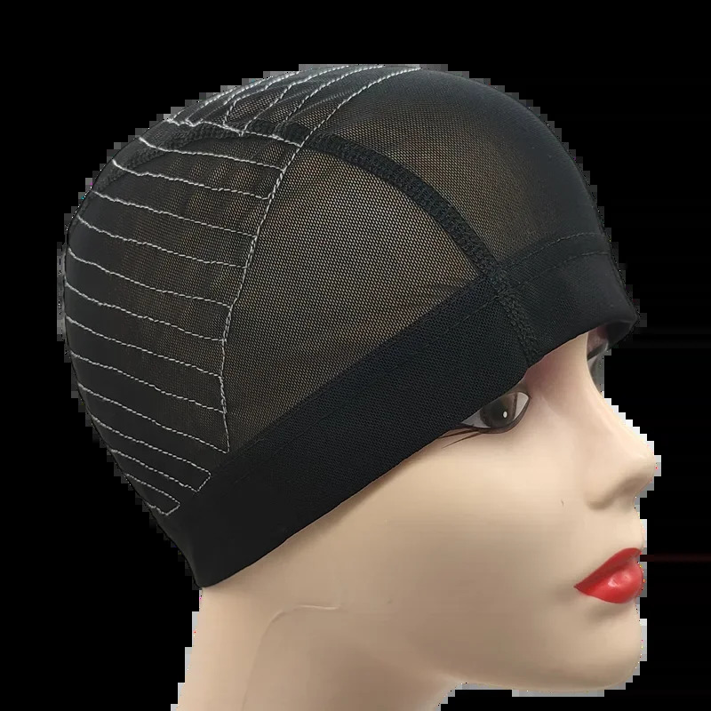 Guideline Map Dome Cap Perruque cheveux humain hair styling tools White line 13X4 Mesh wig u part wig cap Wig making closure 260106