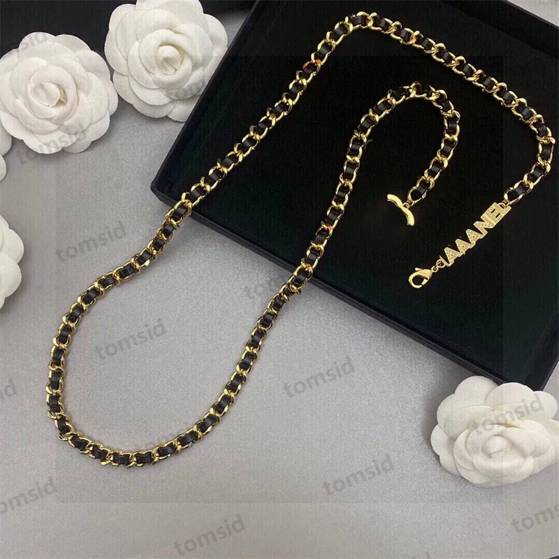 Vintage Belt Necklace Designer Chain Belts Women Mens Waist Chain Sheepskin Luxury Chain Necklace Waistband Decorative Marked Link Chain Waist Chain Belt