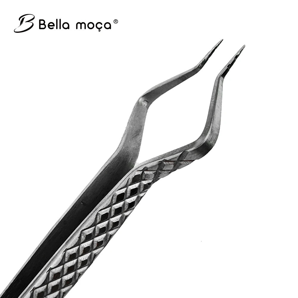 Professional Tweezers for Eyelash Extension Bella moa Precision Lash Tweezer Stainless Steel Separation Tweezers 251231