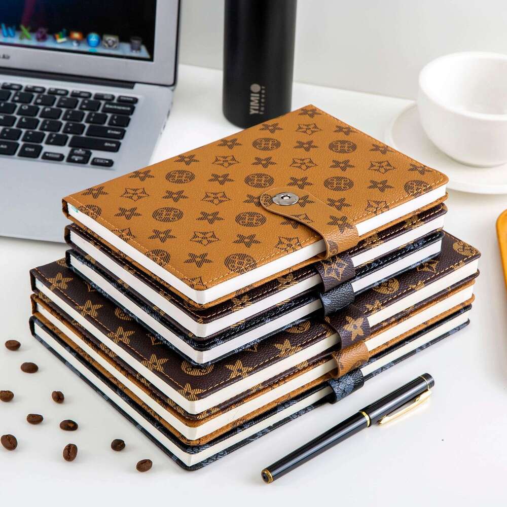 In Stock Wholesale A5 Custom Business Set Meeting Office Stationery Simple Thickened Notebook Customization