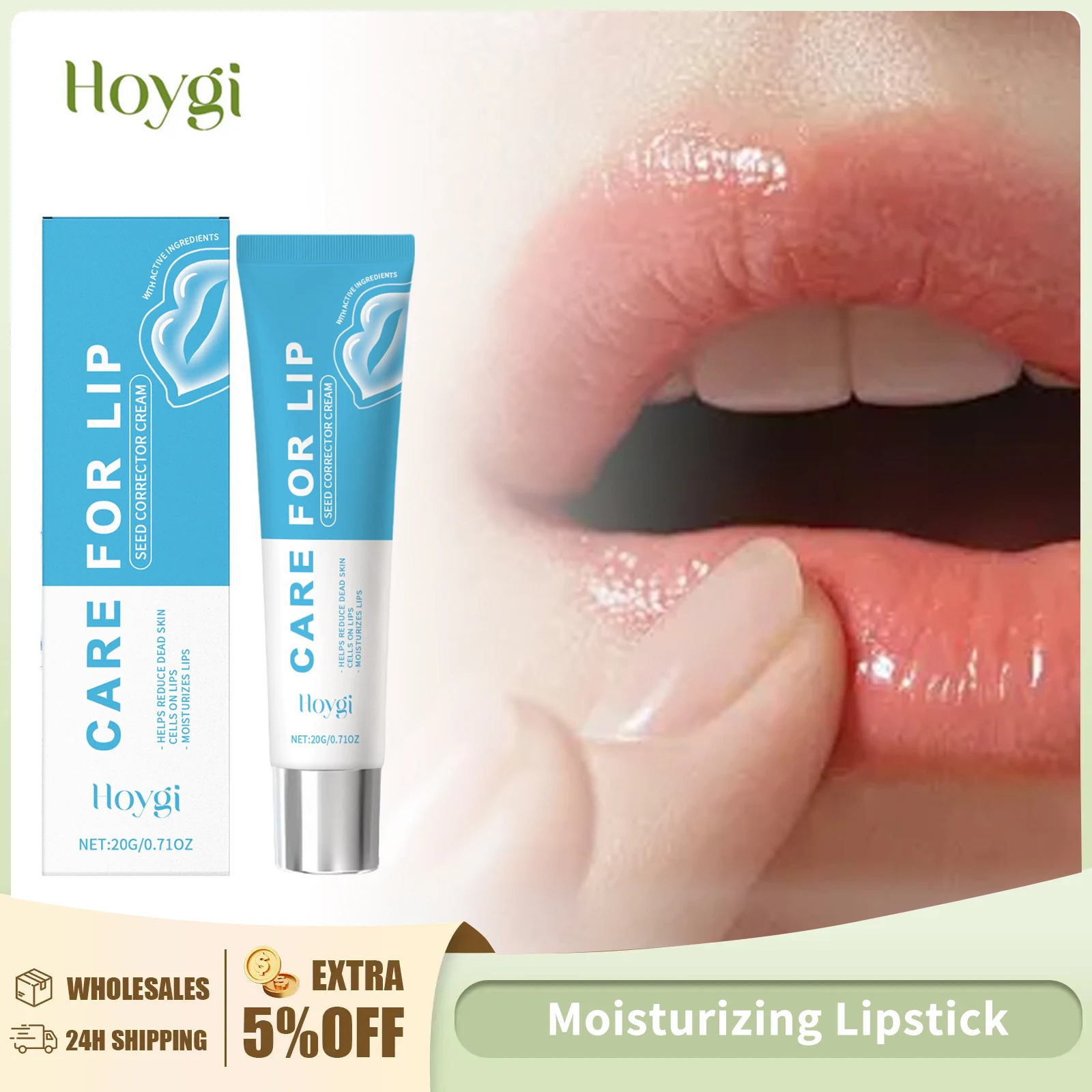 Hyaluronic Acid Moisturizing Lipstick Refreshing Hydrating and Preventing Cracking Diluting Lip Lines Daily Care Lip Balm 260104