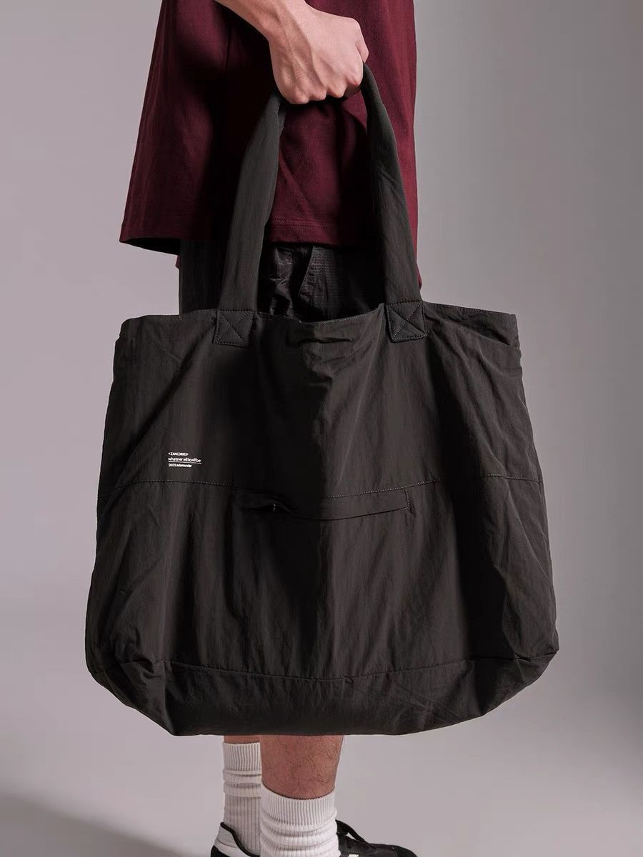 AWT22 Spring and Autumn Simple Single Shoulder Tote Bag Water-Resistant Lightweight Handheld Large Capacity Storage Commuter Bag