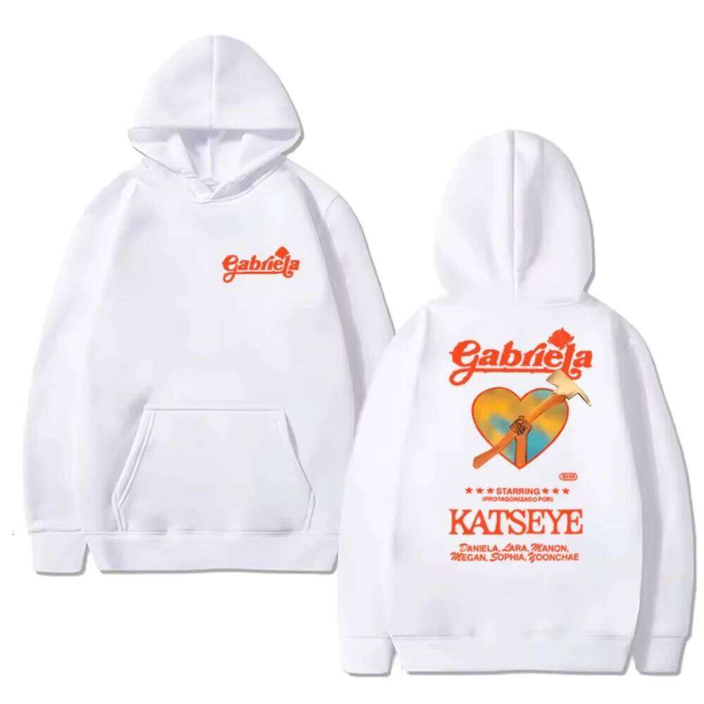 Music Group KATSEYE Gabriela Song Double Sided printed Hoodies New male Trend pullovers Men women Fleece Long sleeve Sweatshirts XJ260107 - view 3
