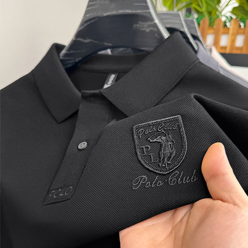 Luxury Brand Designer Clothes Short Sleeve Polo Shirt Men Pullover Tops Fashion Lapel Summer Light Business POLO Shirt Men's Clothing Short Sleev
