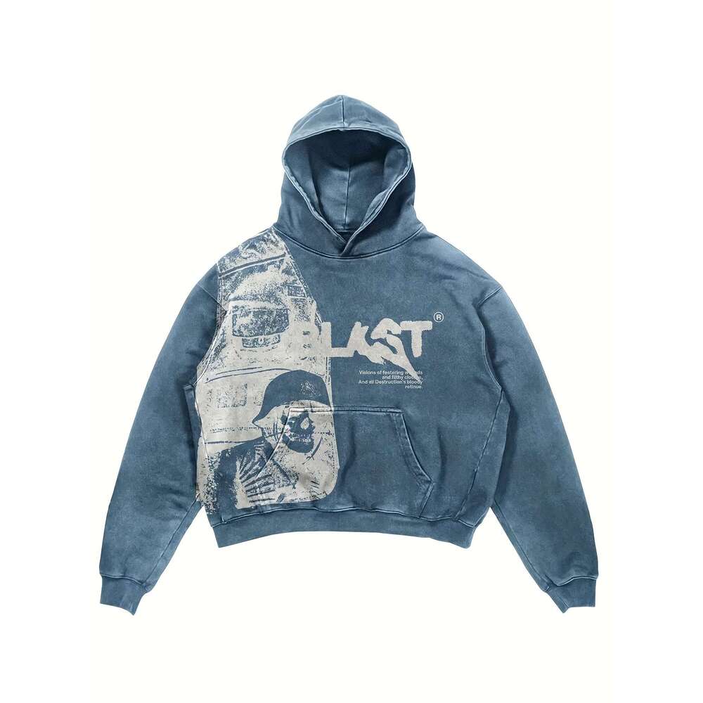 1Pc, Fashionable Printed Casual Hoodie, Suitable For Daily Leisure, S, Street Dance, Cycling, Skateboarding, Unisex S Hoodie