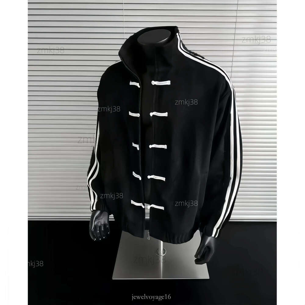 designer individual Jacket Chinese New Year Jacket campus Jacket Spliced Stand Collar Spring Buttoned Fashion Retro Tang Single Breasted Men individual Coat b8e