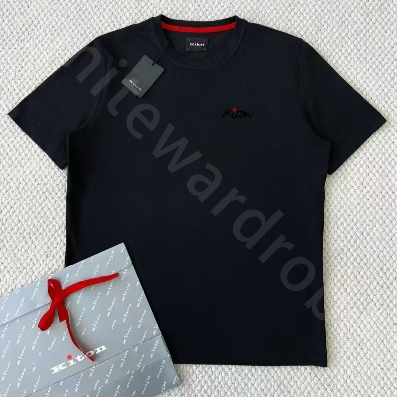 Luxury Designer T Shirts for Men Kiton Short Sleeve Round Neck Casual T-shirt Tops K1289