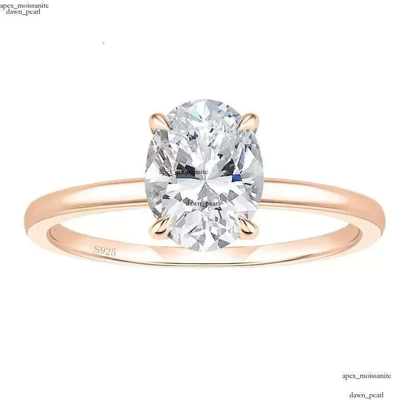 Custom Vvs Lab Grown Created Diamond Band Women Set 10K 14K 18K Solid Gold Cured Eternity Wedding Ring Fine Jewelry 00