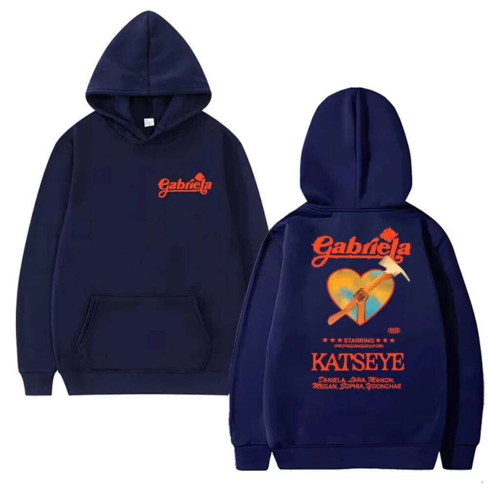 Music Group KATSEYE Gabriela Song Double Sided printed Hoodies New male Trend pullovers Men women Fleece Long sleeve Sweatshirts XJ260107 - view 4