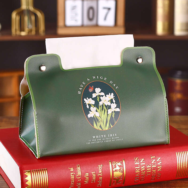 Pastoral Style Household Tissue European Retro Car Living Room Coffee Table Storage Waterproof Roll Paper Box Desktop Creative