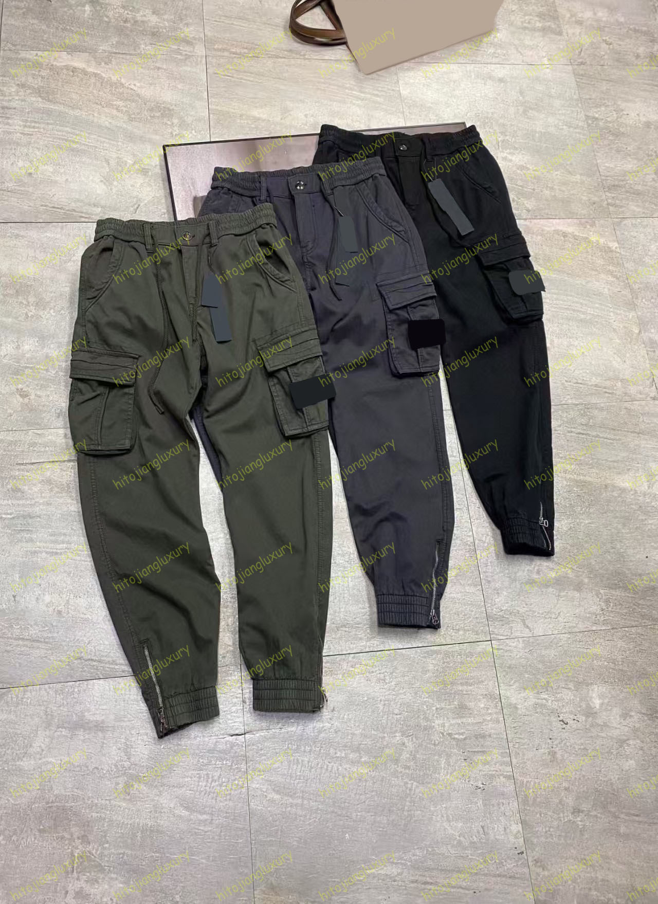 Fashion Men Cargo P… - image