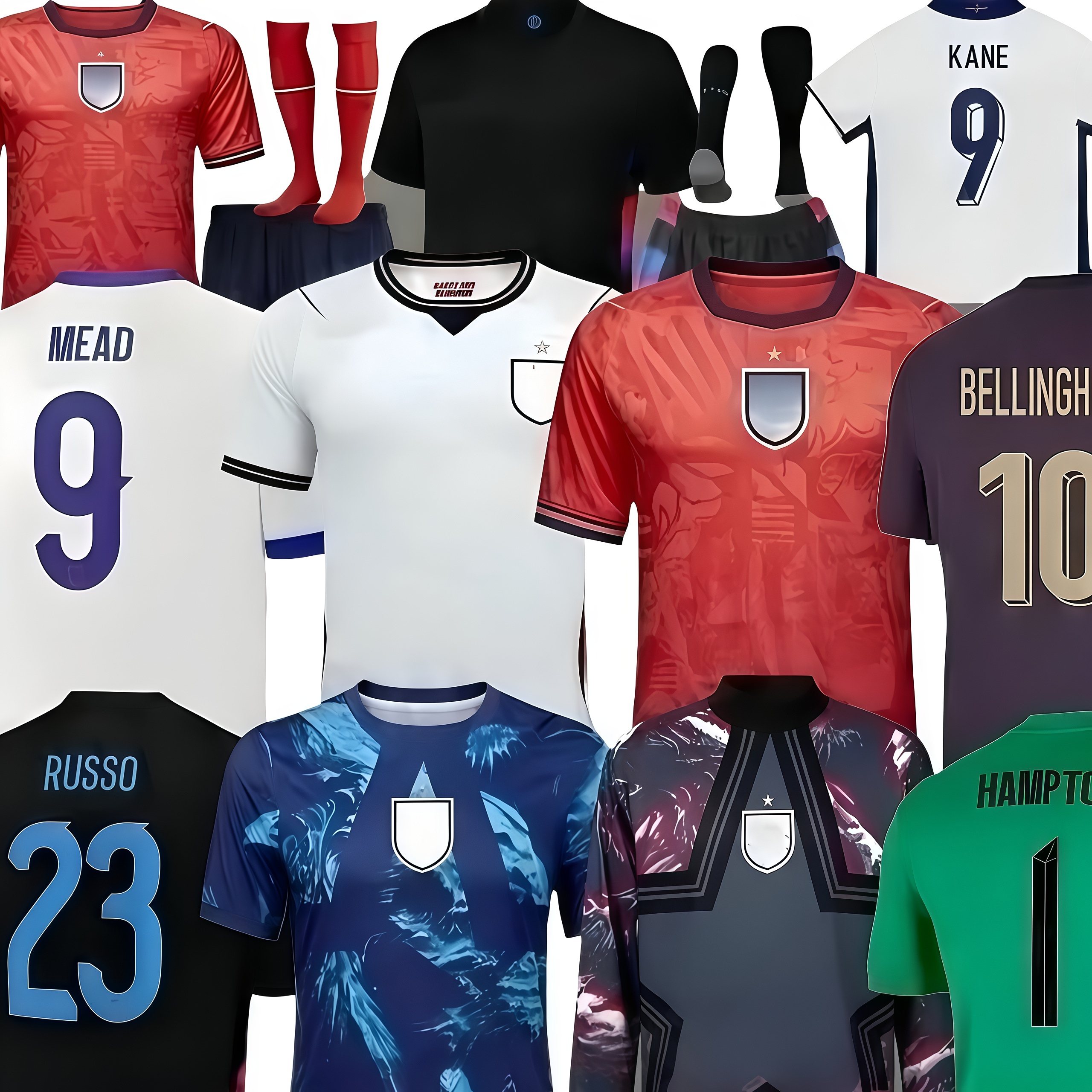 2026 ENGLAND World Cup 26 27 Kit BELLINGHAM KANE Soccer Jerseys SAKA Player Version PALMER RICE england Football Shirts MAINOO FODEN kids Women Goalkeeper training