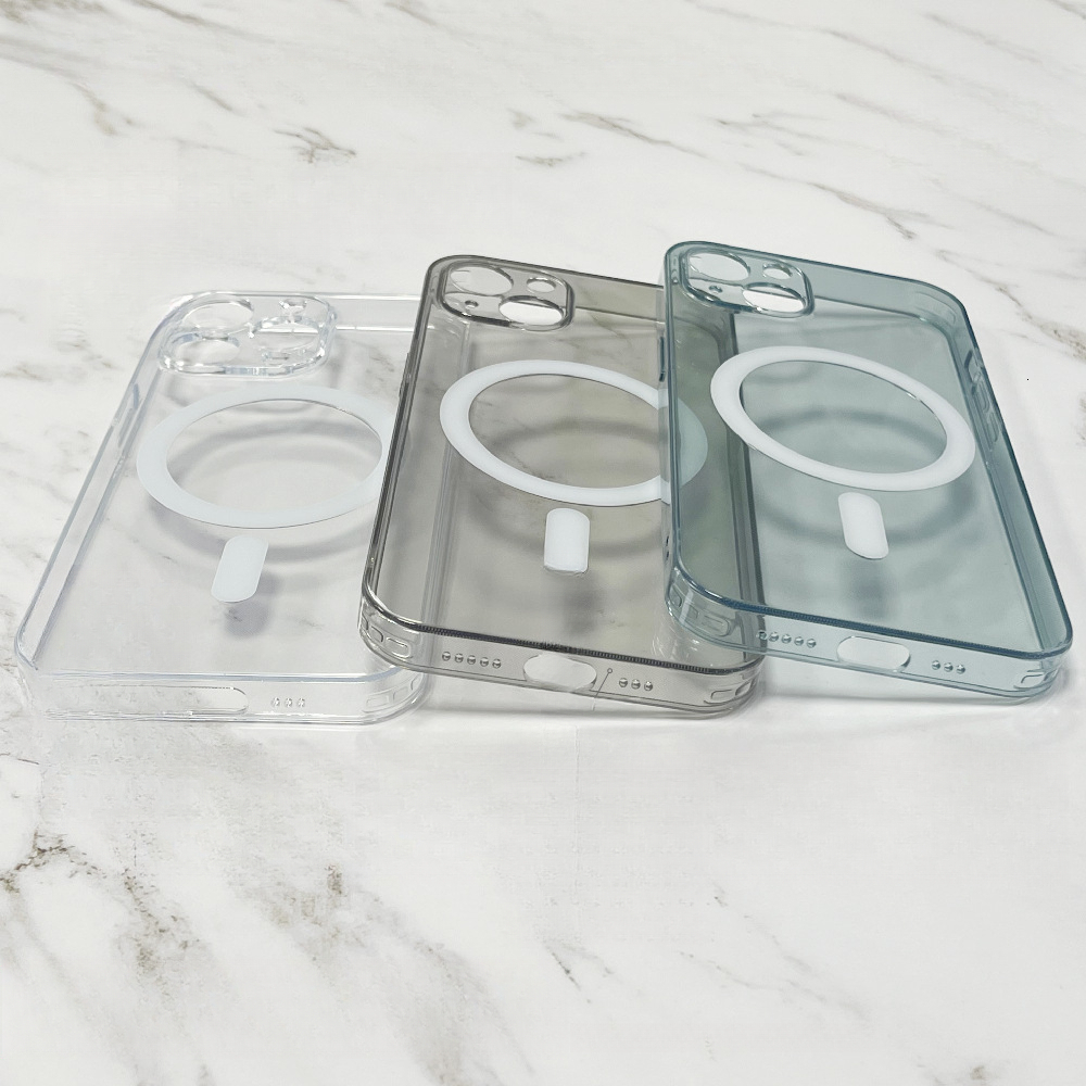 Transparent Glass Magnetic Official Magsafe Phone Case Compatible with iPhone 17 Apple 16 Pro Matte Protective Cover