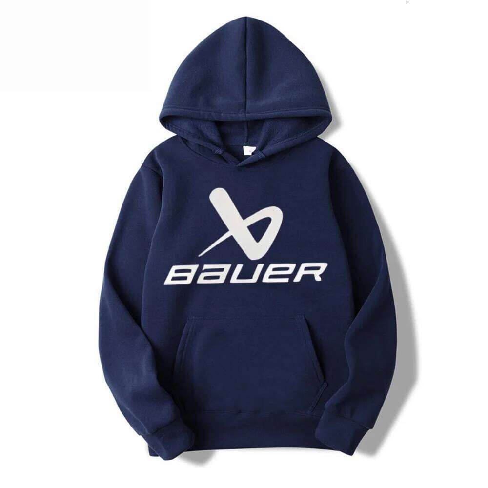 Men's hooded sweatshirt with Bauer style signature autumn and winter fashion is suitable for casual outings XJ260107 - view 3