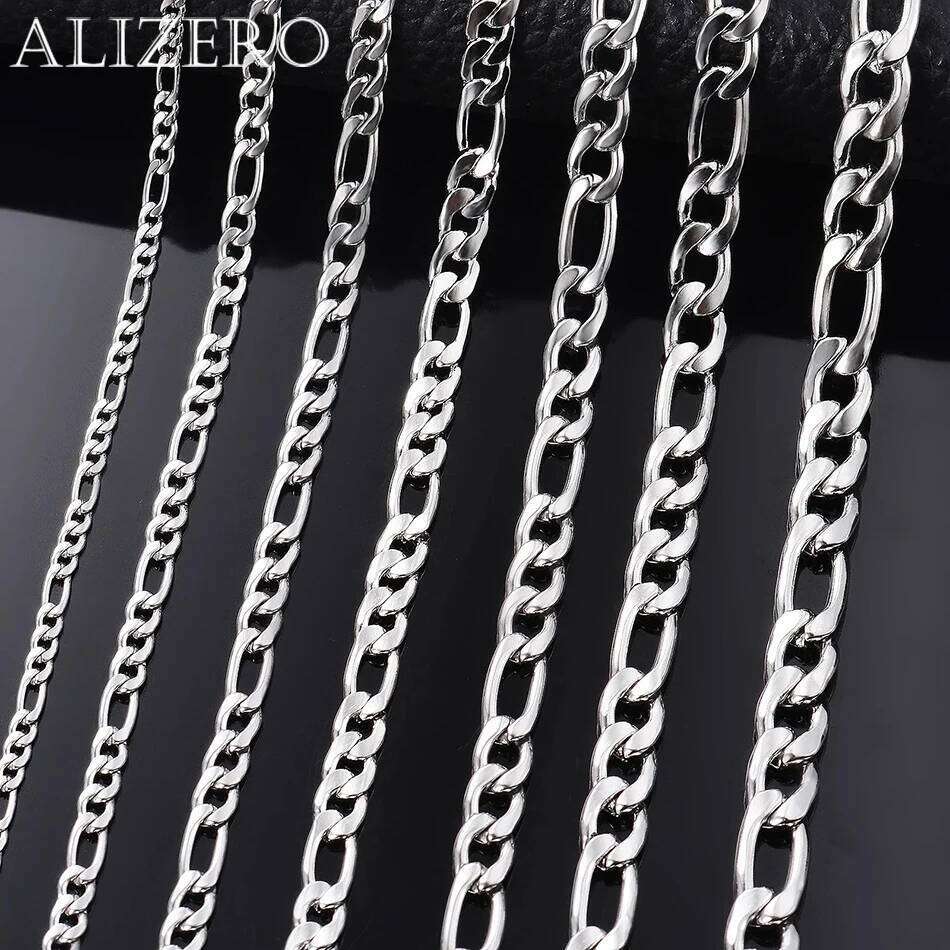 Wholesale 40-75cm 925 Sterling Silver Necklace 2/4/6/8/10/12mm Figaro Chain Lobster Buckle Necklaces Men Woman Fashion Jewelry