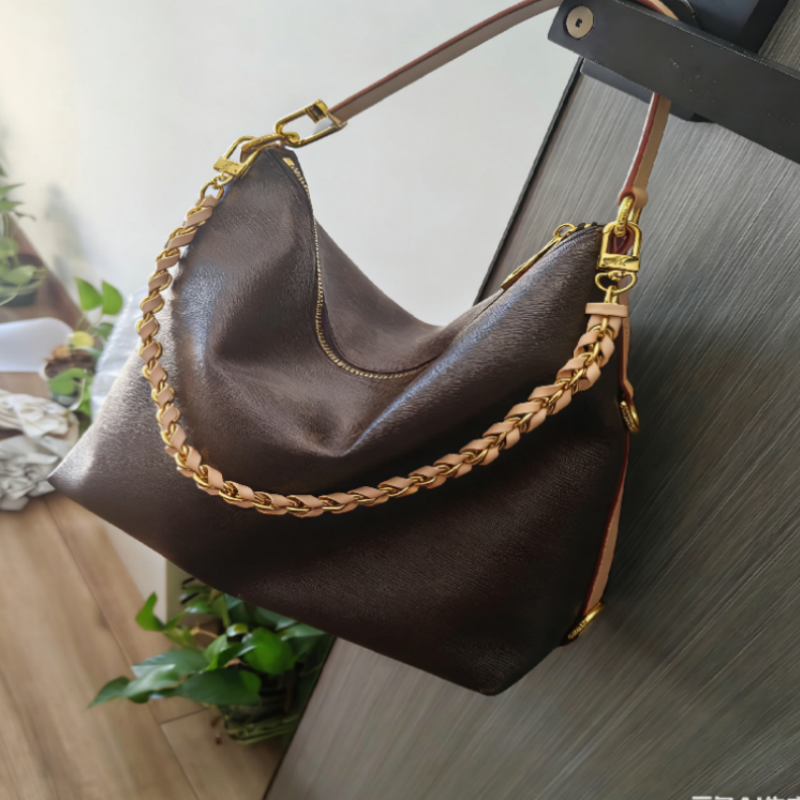 Evening Bags Tote Bag Large Handbag Women Shoulder Shopping Cowhide Grain Genuine Leather Plain Gold Metal Buckle 001 Quality Flap Letter Print