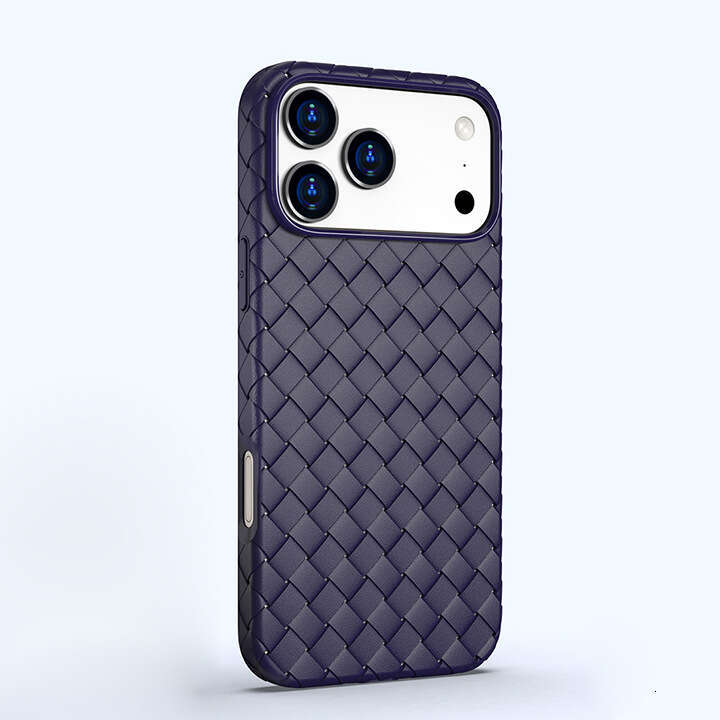 New Style Compatible With Apple 17 16 Woven Pattern Phone Case Lightweight Full Coverage Pro Couple Air Shockproof Max Protective Cover