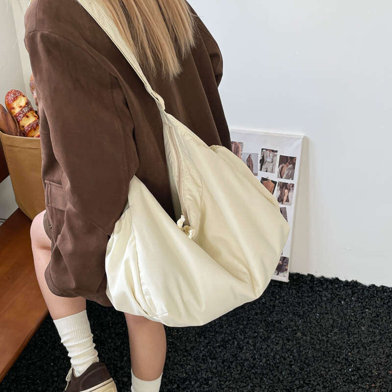 Crossbody for Women 2026 New Large Capacity Dumpling College Student Casual Simple Versatile Shoulder Tote Bag Trendy