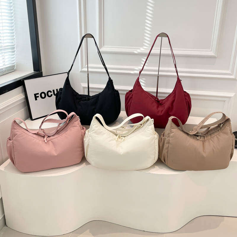 Crossbody for Women 2026 New Large Capacity Dumpling College Student Casual Simple Versatile Shoulder Tote Bag Trendy